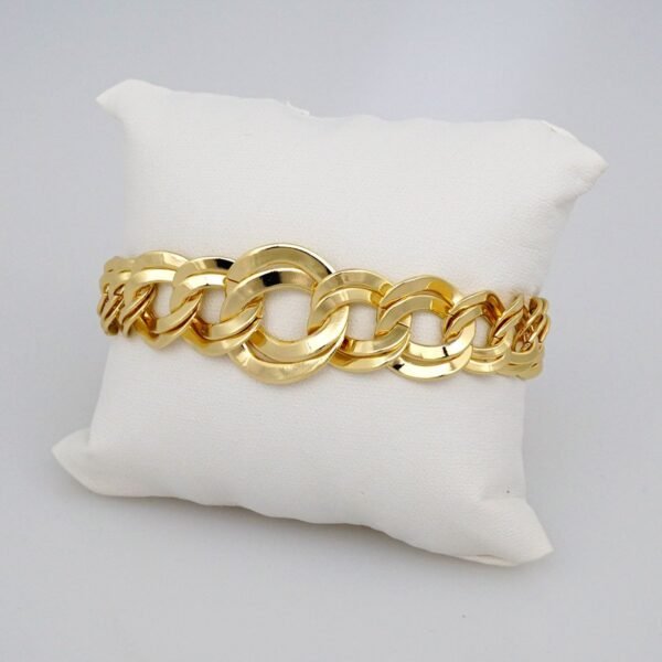 Gargantilla & Pulsera / Choker W/ Bracelet/ 14K Real Color/ Plain/ 45cm// SET421 - Image 3
