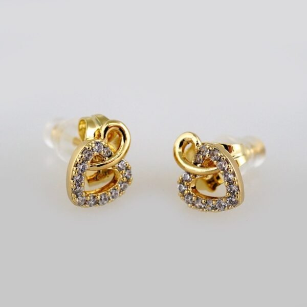 Cadenas & Colgantes & Earrings/ Chain W/Pendants /14K Real Color/Zircon Stone// SET459 - Image 4