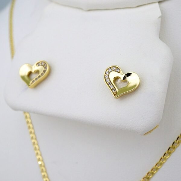 Cadenas & Colgantes & Earrings/ Rings/ Chain /Pendants /  14K Real Color/  Zircon Stone/  Set de Niña// SET509 - Image 3