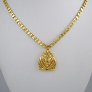 Cadenas & Colgantes/ Chain /Pendants /14K Real Color/Zircon Stone/ 6mm/ Leon// SET510