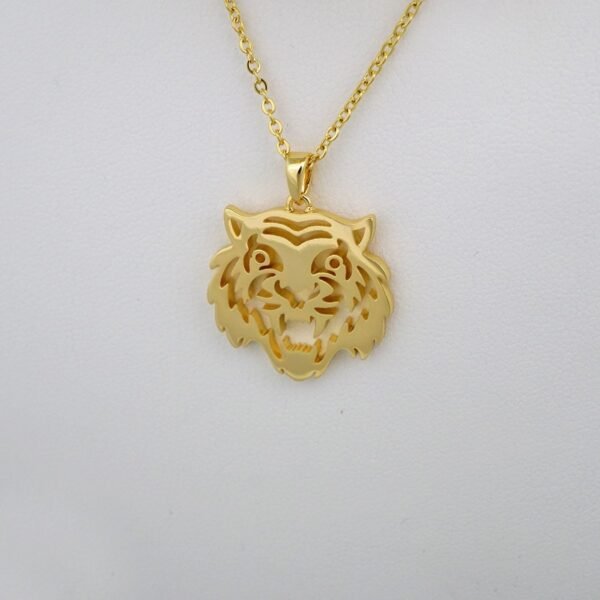 Cadenas & Colgantes & Earrings/ Chain W/Pendants / 14K Real Color/ Plain/  2mmx45cm/ Tigre// SET514 - Image 3