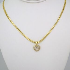 Cadenas & Colgantes/ Chain /Pendants / 14K Real Color/ Zircon Stone/ 3mmx45cm// SET524