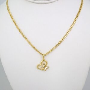 Cadenas & Colgantes/ Chain /Pendants / 14K Real Color/ Zircon Stone/ 3mmx45cm// SET525