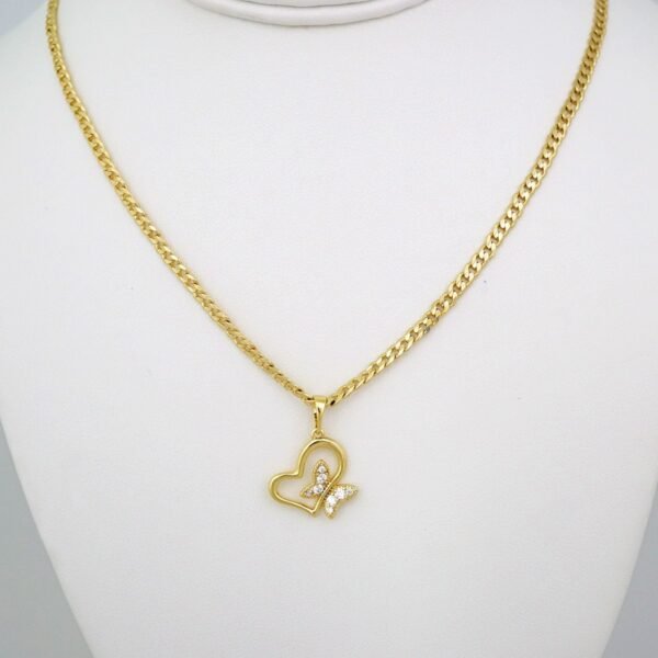 Cadenas & Colgantes/ Chain /Pendants / 14K Real Color/ Zircon Stone/ 3mmx45cm// SET525