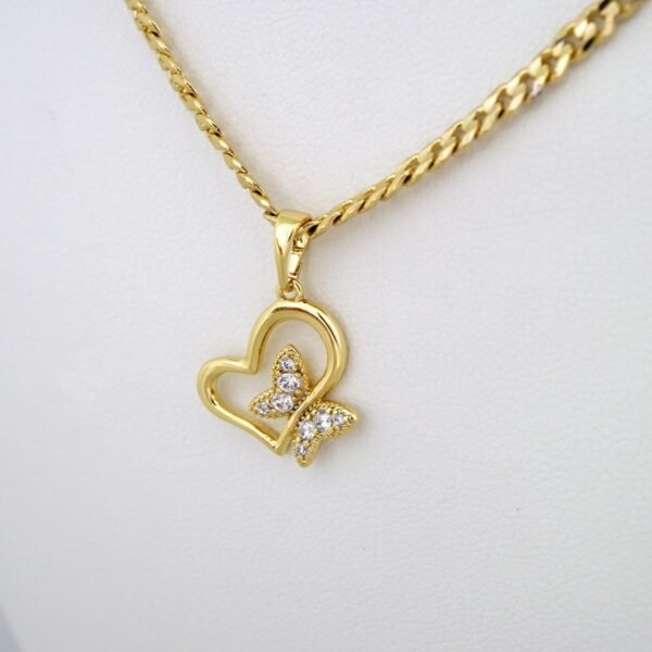 Cadenas & Colgantes/ Chain /Pendants / 14K Real Color/ Zircon Stone/ 3mmx45cm// SET525 - Image 2