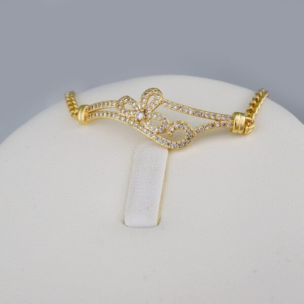 Cadenas & Colgantes & Earrings/Bracelets/ Chain W/Pendants /  14K Real Color/  Zircon Stone// SET625 - Image 3