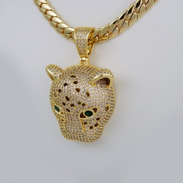 Cadenas & Colgantes/ Chain /Pendants/  14K Real Color/  Zircon Stone/  8mm// SET631 - Image 2