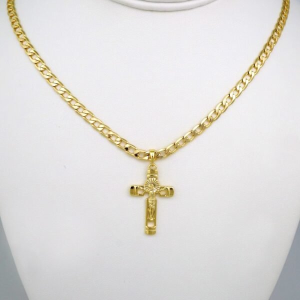 Cadenas & Colgantes/ Chain /Pendants /14K Real Color/Plain/ 4mmx60cm// SET535