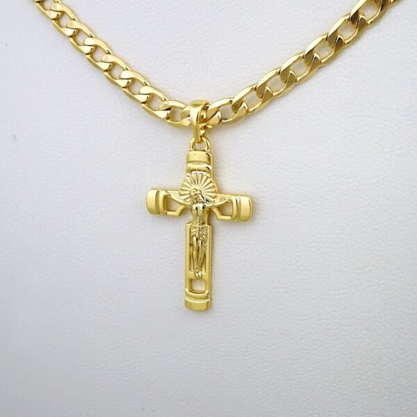 Cadenas & Colgantes/ Chain /Pendants /14K Real Color/Plain/ 4mmx60cm// SET535 - Image 2