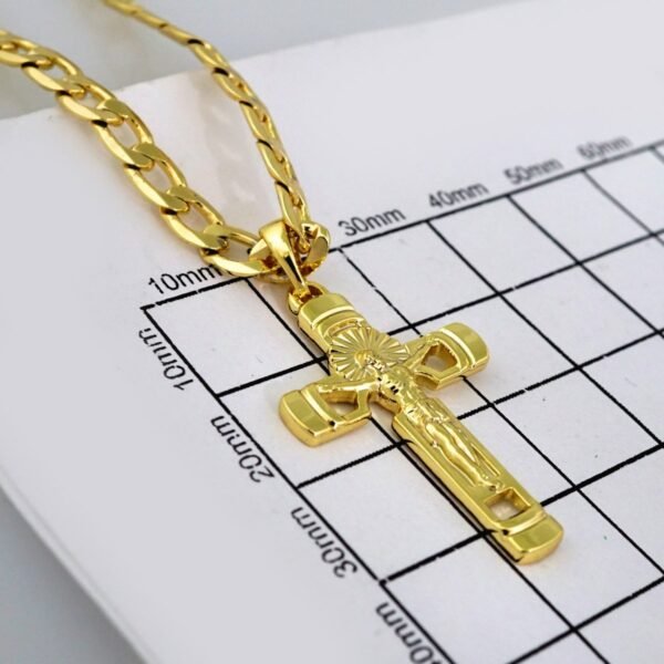 Cadenas & Colgantes/ Chain /Pendants /14K Real Color/Plain/ 4mmx60cm// SET535 - Image 3