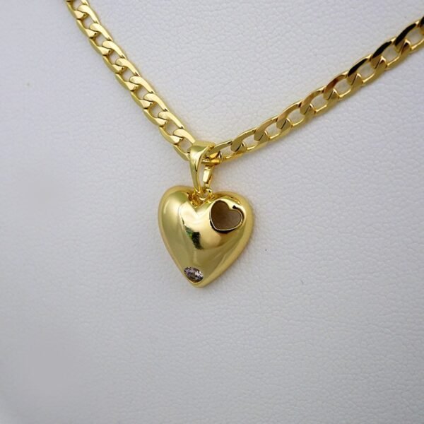 Cadenas & Colgantes/ Chain /Pendants / 14K Real Color/ Zircon Stone/  3mm x45cm// SET548 - Image 2