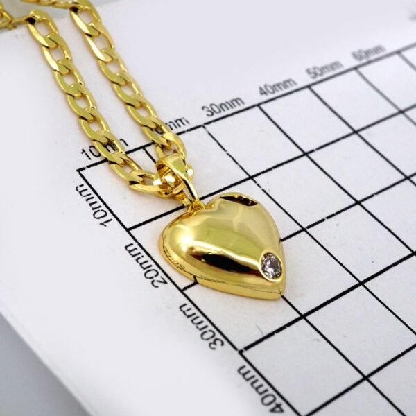 Cadenas & Colgantes/ Chain /Pendants / 14K Real Color/ Zircon Stone/  3mm x45cm// SET548 - Image 3