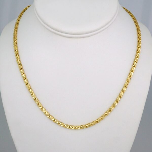 Cadenas / Chain W/Pendants /14K Real Color/Zircon Stone/ 3mmx45cm// SET558