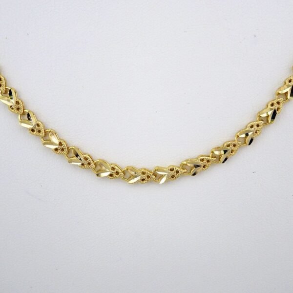 Cadenas / Chain W/Pendants /  14K Real Color/  Zircon Stone/  4mmx45cm// SET559 - Image 2