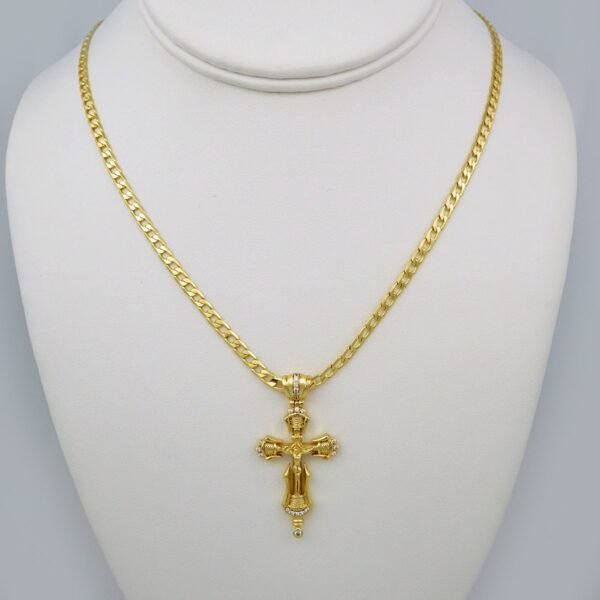 Cadenas & Colgantes/ Chain /Pendants /14K Real Color/Zircon Stone/ 3mmx60cm// SET570