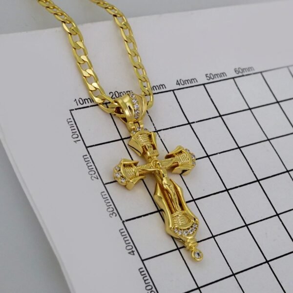 Cadenas & Colgantes/ Chain /Pendants /14K Real Color/Zircon Stone/ 3mmx60cm// SET570 - Image 3