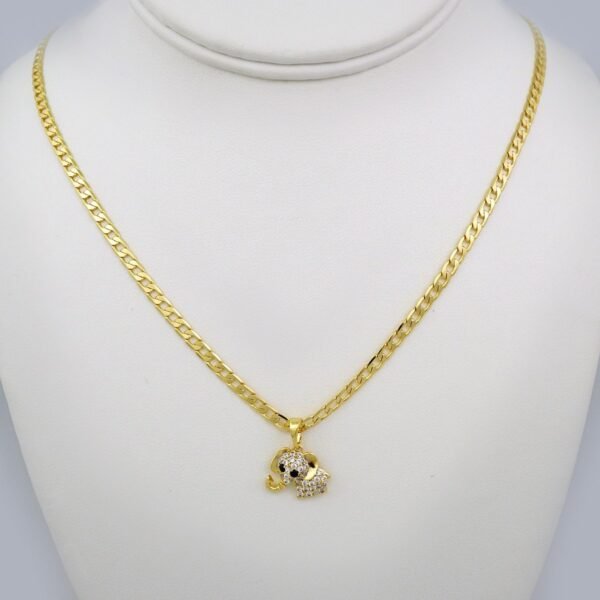 Cadenas & Colgantes/ Chain /Pendants /  14K Real Color/  Zircon Stone/  3mmx45cm// SET572