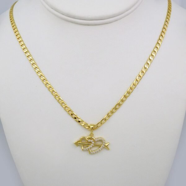 Cadenas & Colgantes/ Chain /Pendants /  14K Real Color/  Zircon Stone/  3mm// SET573
