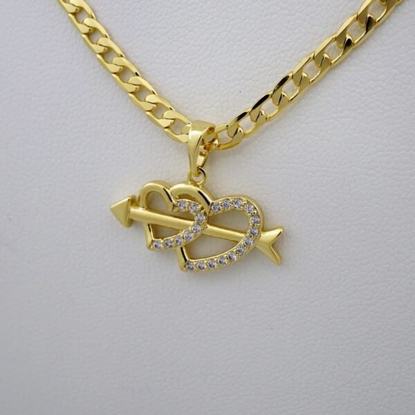 Cadenas & Colgantes/ Chain /Pendants /  14K Real Color/  Zircon Stone/  3mm// SET573 - Image 2