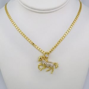 Cadenas & Colgantes/ Chain /Pendants /  14K Real Color/  Zircon Stone/  3mmx50cm// SET574
