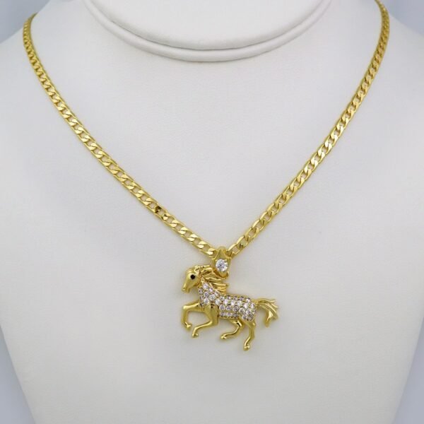 Cadenas & Colgantes/ Chain /Pendants /  14K Real Color/  Zircon Stone/  3mmx50cm// SET574