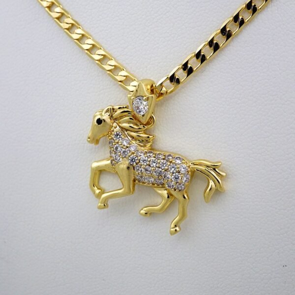 Cadenas & Colgantes/ Chain /Pendants /  14K Real Color/  Zircon Stone/  3mmx50cm// SET574 - Image 2
