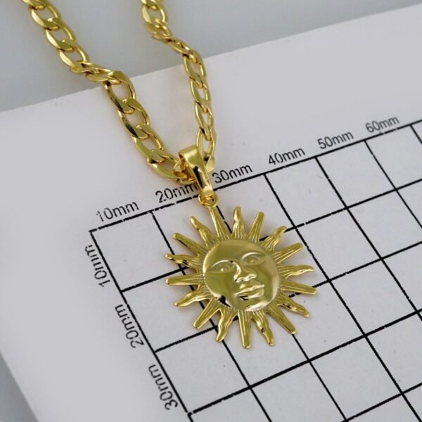 Cadenas & Colgantes/ Chain /Pendants /14K Real Color/Plain/ 4MM// SET609 - Image 3