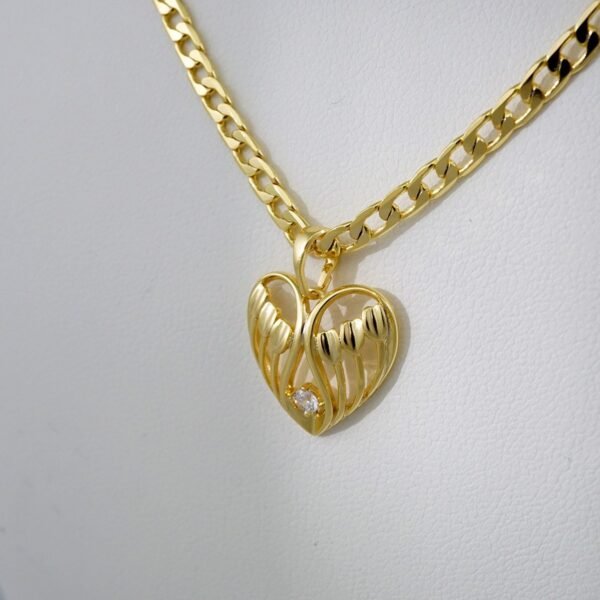 Cadenas & Colgantes & Earrings/ Chain W/Pendants /  14K Real Color/  Zircon Stone// SET616 - Image 2
