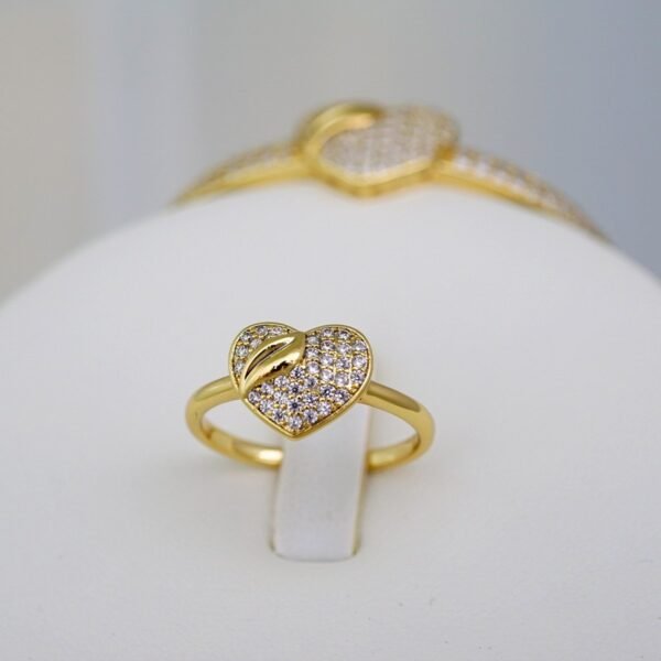 Cadenas & Colgantes & Earrings/ Rings/Bracelets/ Chain W/Pendants /14K Real Color/Zircon Stone// SET650 - Image 2