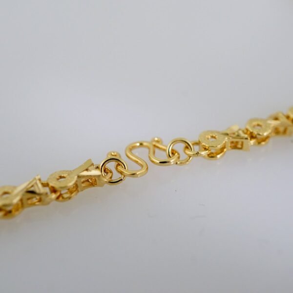 Cadenas / Chain W/Pendants /  14K Real Color/  Plain/  3mmx45cm// SET666 - Image 3