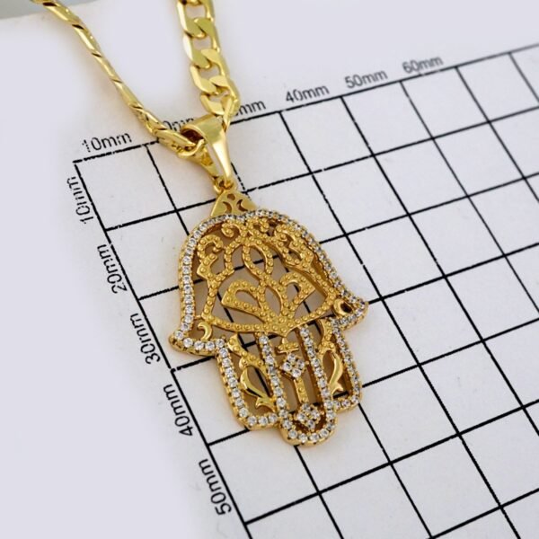 Cadenas & Colgantes/ Chain /Pendants /14K Real Color/Zircon Stone/ 6mm// SET684 - Image 3