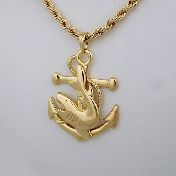 Cadenas & Colgantes/ Chain M/Pendants /  14K Real Color/  Plain/ 6mm x60cm// SET686 - Image 2