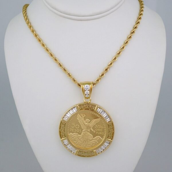 Cadenas & Colgantes/ Chain M/Pendants /14K Real Color/Zircon Stone/ 6mm x60cm// SET687
