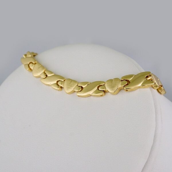 Gargantilla & Manilla / Choker W/ Bracelet/  14K Real Color/  Plain/  6mm x 45cm// SET692 - Image 3