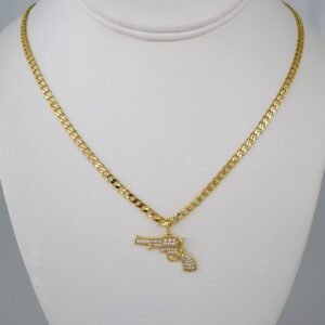 Cadenas & Colgantes/ Chain /Pendants /14K Real Color/ Zircon Stone/ 3mmx45cm// SET741