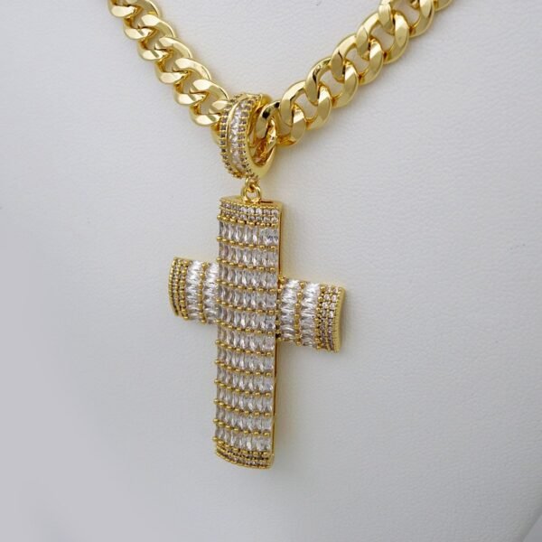 Cadenas & Colgantes/ Chain /Pendants /14K Real Color/Zircon Stone/8mmx60cm// SET747 - Image 2
