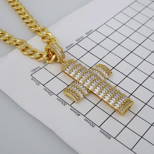 Cadenas & Colgantes/ Chain /Pendants /14K Real Color/Zircon Stone/8mmx60cm// SET747 - Image 3