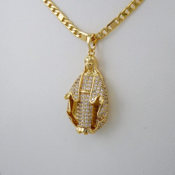 Cadenas & Colgantes/ Chain /Pendants /14K Real Color/Zircon Stone/ 4mmx60cm// SET791 - Image 2