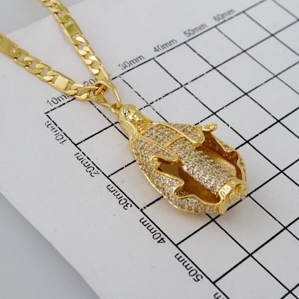 Cadenas & Colgantes/ Chain /Pendants /14K Real Color/Zircon Stone/ 4mmx60cm// SET791 - Image 3