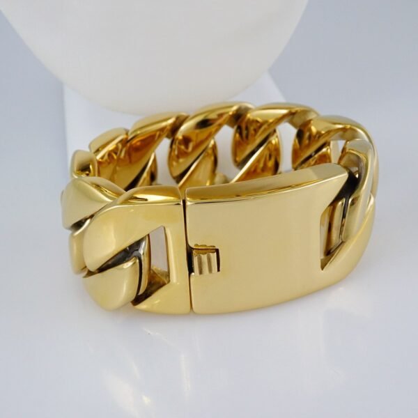 Cadenas & Pulseras/ Chain & Bracelet/  14K Real Color/Plain/  Cierre Original/  32mmx60cm// SET852 - Image 2