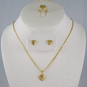 Cadenas & Colgantes & Earrings/ Rings/ Chain /Pendants / 14K Real Color/ Zircon Stone/ Set de Niña// SET865