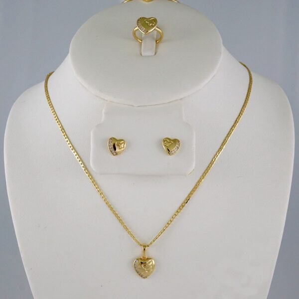 Cadenas & Colgantes & Earrings/ Rings/ Chain /Pendants / 14K Real Color/ Zircon Stone/ Set de Niña// SET865