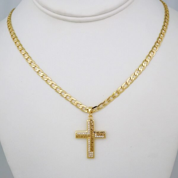 Cadenas & Colgantes/ Chain /Pendants /  14K Real Color/  Zircon Stone/  4mm// SET885