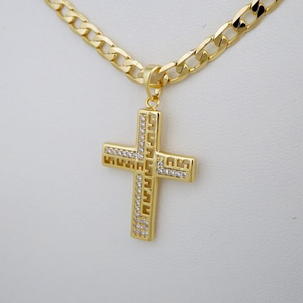 Cadenas & Colgantes/ Chain /Pendants /  14K Real Color/  Zircon Stone/  4mm// SET885 - Image 2