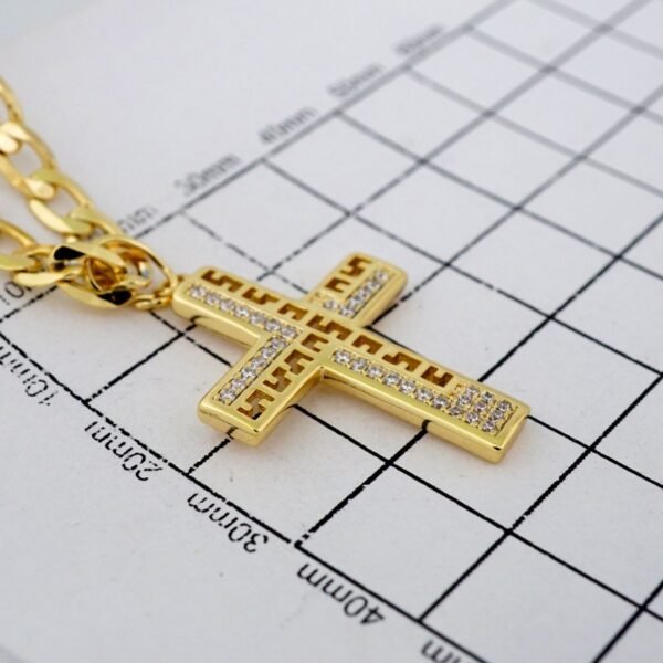 Cadenas & Colgantes/ Chain /Pendants /  14K Real Color/  Zircon Stone/  4mm// SET885 - Image 3
