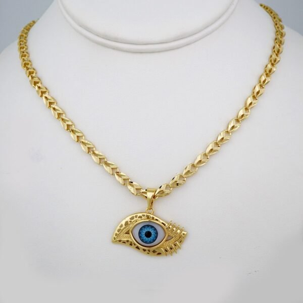 Cadenas & Colgantes/ Chain W/Pendants /  14K Real Color/  Zircon Stone/  4mmx45cm// SET886