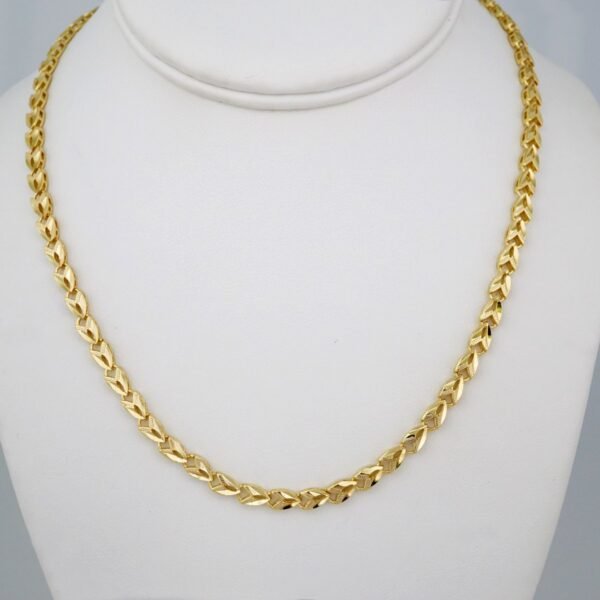 Cadenas/ Chain W/  14K Real Color/  Plain/  4mmx45cm// SET887