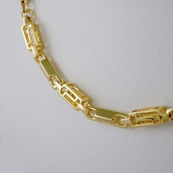 Cadenas/ Chain W/ 14K Real Color/  Plain/  6mmx45cm// SET888 - Image 2