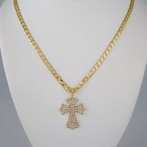Cadenas & Colgantes/ Chain /Pendants /  14K Real Color/  Zircon Stone/  4mmx60cm// SET895