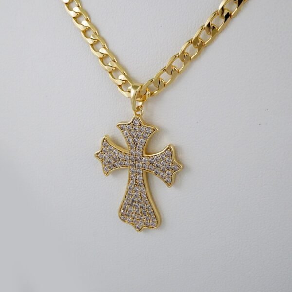 Cadenas & Colgantes/ Chain /Pendants /  14K Real Color/  Zircon Stone/  4mmx60cm// SET895 - Image 2